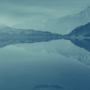 mountain water reflection