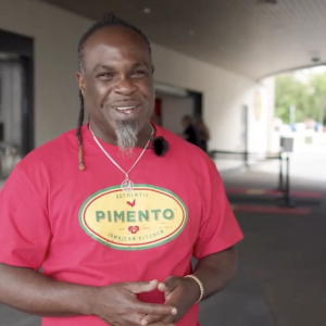 Tomme Beevas, center, in the kitchen at his Pimento on the Lake restaurant.