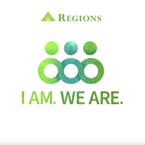 Regions and I AM. WE ARE. logos