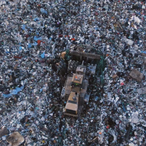 Bulldozing through trash