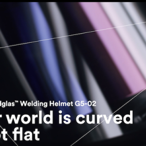 3M Spedglass welding helmet. Your world is curved and not flat.