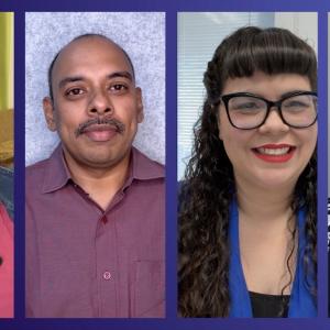 Headshots of 4 different people