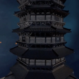 AI-generated Yingxian Wooden Pagoda