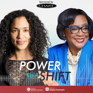 Two people posed "Power Shift Ep 4"