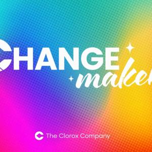 "Change Makers" over a colorful background.