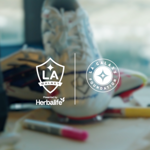 LA Galaxy, LA Galaxy Foundation + Herbalife logos