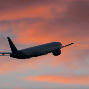 plane in the sky