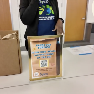 Kids meals being packaged