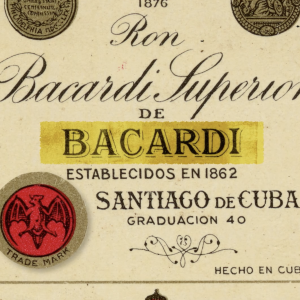 Old Bacardi label