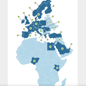 Map of multiple countires