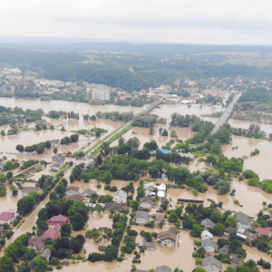 flooding around buildings