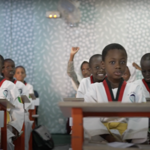 children in a classroom