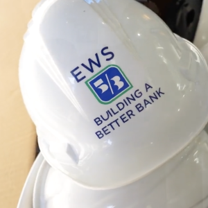 hard hats with Fifth Third Bancorp logo