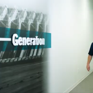 Someone walking down a hall