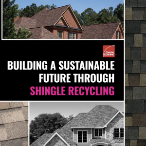 Building a sustainable future through shingle recycling