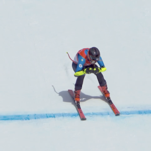 Elvedina Muzaferija skiing