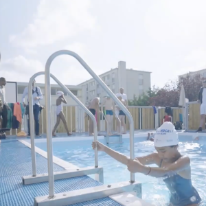people in a swimming pool