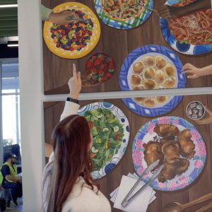 Artwork at Dixie® Tableware manufacturing site in Jackson, one year ago this month, it marked more than a milestone. It was the first new Dixie® greenfield plant building