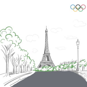 artistic representation of eiffel tower