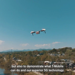 a drone flying