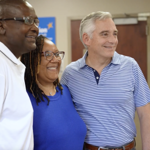Franz and Sheree Nolan with Javier Rodriguez, CEO DaVita