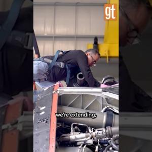 Someone working on machinery