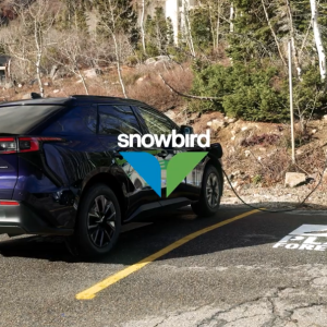 Car charging at Snowbird