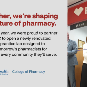 CVS Health and MUSC pharmacy practice lab.
