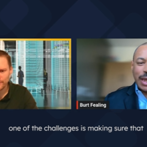 Snapshot of conversation between iMasons' Romain Tranchant and Southwire's Burt Fealing