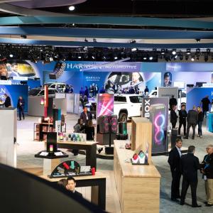 HARMAN automotive booth.