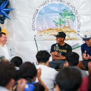 Cerrillo and Cuevas participated in a heartfelt conversation with LA Galaxy broadcaster, Joe Tutino.