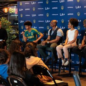 Panel Featured Professional Athletes including Cobi Jones, Marquise Goodwin, Jalen Neal, Steve Lewis and Denecia Fernandes and Focused on the Power of Sports to Drive Social Change