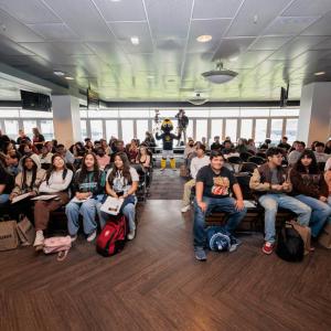 Lakewood High School students attended the panel.