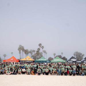 170 volunteers came together for the 4th annual Freeway Faceoff Beach Cleanup.