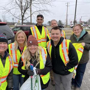 WK employees cleaning up the highway 