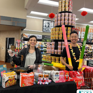 Vendors showcasing their AAPI products in a booth
