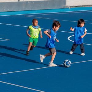 Following the fireside chat, attendees participated in a dynamic soccer clinic at Galaxy Park in Carson, CA.