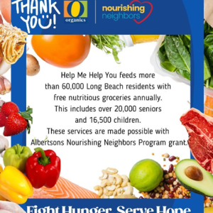 A poster of food and text