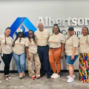 A group of people posing for a photo