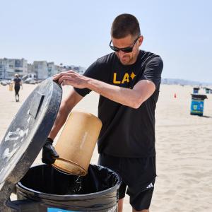 Volunteers picked up plastic bottles, food wrappers, and other debris polluting the shoreline.