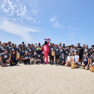Volunteers from all four organizations worked side by side to protect Southern California’s iconic coastline.