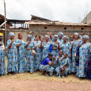 A VSLA group in Cote D'Ivoire