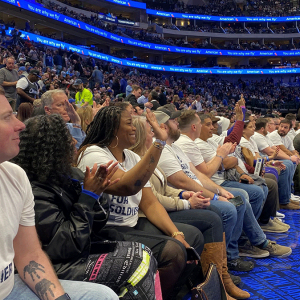 people sitting in stands