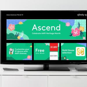 A monitor showing "Ascend" on the screen