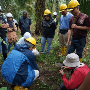 group picture of people outside