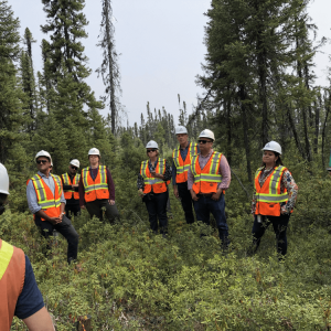 group picture of people outside