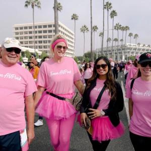 Group of people walking in Better Than Pink Walk