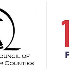 Logos for The literacy council of Bowie and Miller counties, and 100 Families.