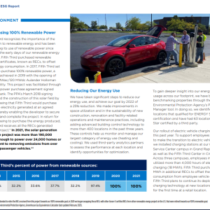 page from ESG report