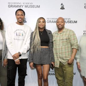 Executives from AEG pose at the The GRAMMY Museum’s LIVE OUT L!VE’s panel.